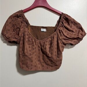 Brown Hollister Top